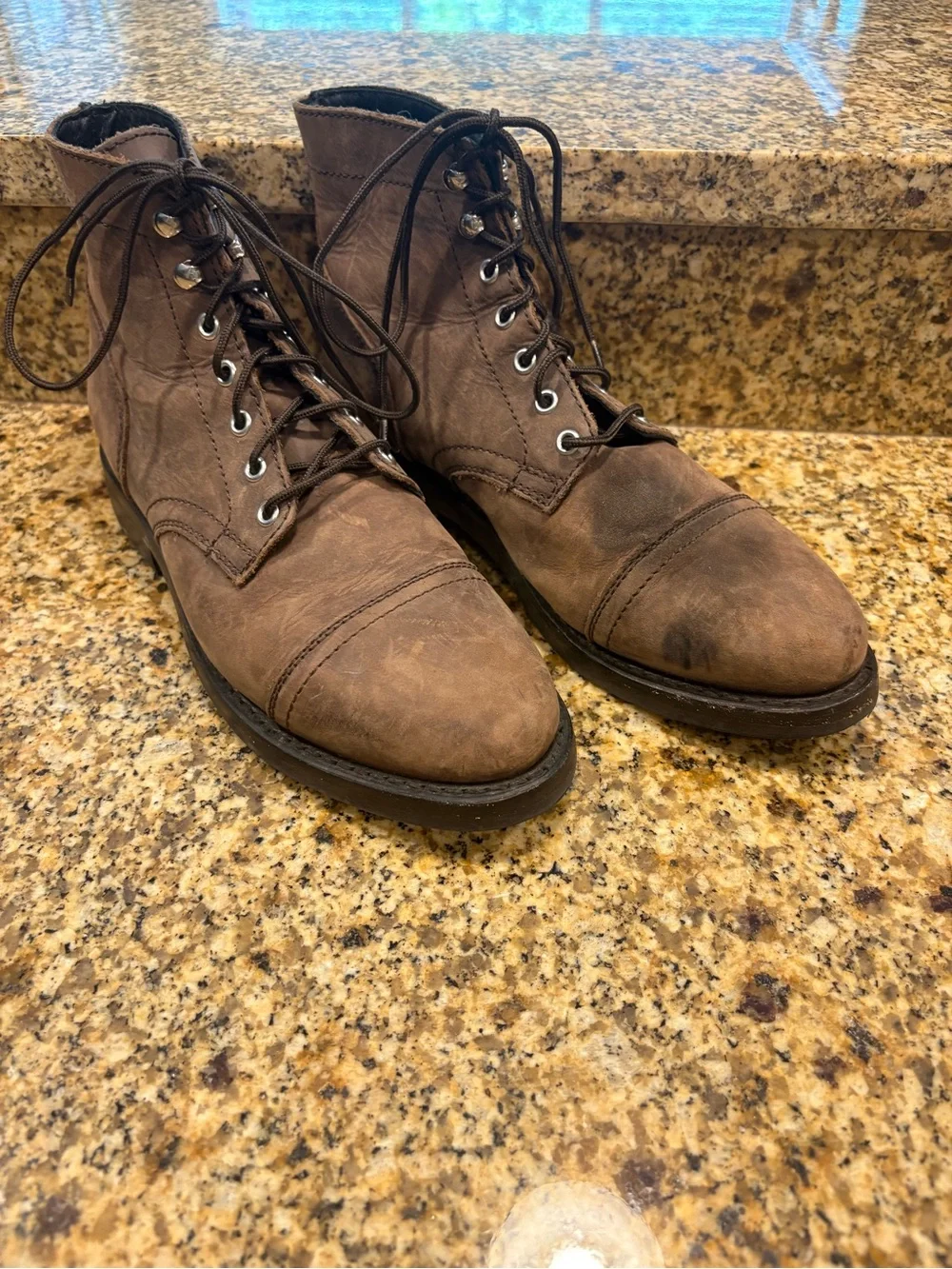 Thursday Everyday Boots size 9 Leather Cap Toe Lace-up